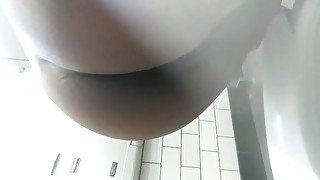 Ebony public piss play