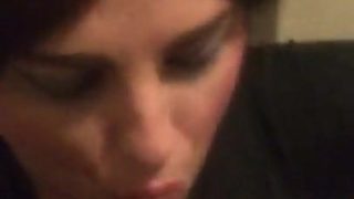 Crossdresser Inhaling Cute Fuckpole five