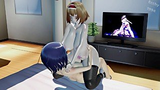 Mmd Girls Try A New Toy (ecchy1994)