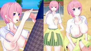 【エロゲーコイカツ！】五等分の花嫁 中野一花3DCG巨乳アニメ動画[Hentai Game Koikatsu! 5 toubun no hanayome Ichika Nakano]