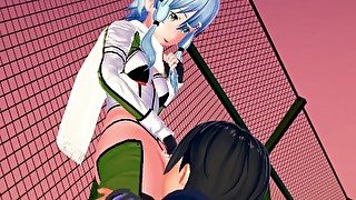 Sword Art Online Kirito x Sinon Hentai