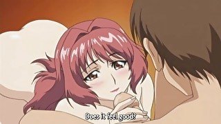 Redhead MILF with Huge Tits Likes to Do Titty Fuck  Hentai Anime 1080p