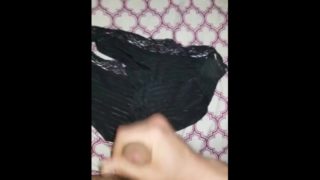 Cumming on roommate Panties