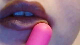 Nude Lips Get Vibrated NO SOUND Spit & Lipstick ASMR