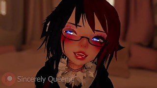 Lewd Feminizing ASMR Roleplay - VRChat - Ear Brushing Ear Tapping - Kisses - Ear Licks