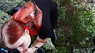 Sex And Blowjob In The Mountains With Beautiful Teen Girl - Stacy Starando