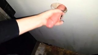 Amateur Wife Works Her Skillful Hands On A Gloryhole Cock