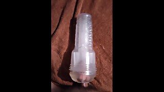 No hand masturbating with Fleshlight