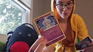 Halloween Pokémon Card Unboxing With My Titties Out!