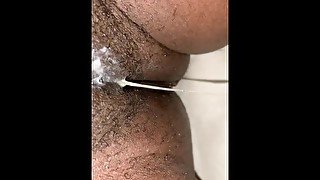 Ebony wet creamy pussy