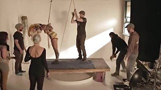 Roped girl in music video