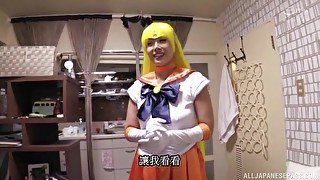 Costumed chick Morishita Mio has amazing fucking skills and likes facial