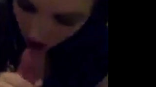 Two hot brit teens suck cock in toilet