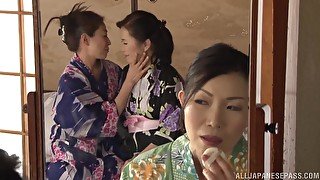 Asian matures seem alright with lesbian porn