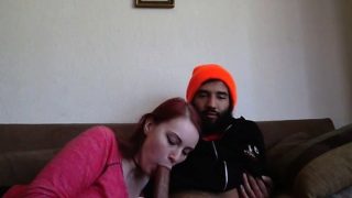 Amateur young wife takes huge dick on cam