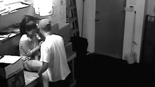 Security cam tapes employees fucking on the job