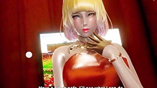 Honey Select 2: Tempting Shinning Low-cut dress Bartender