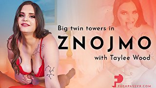 Twin Towers And Taylee Wood - Big In Znojmo With Big Tits Pornstar Hardcore Cum On Tits