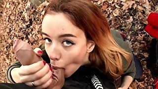 Slobber In The Park (ahegao 60fps 1080hd Public Cumshot Sloppy Bj)