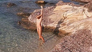 Voyeur naked hirl at Nudist Bwach