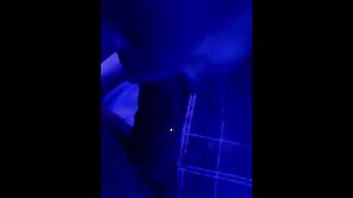 Sucking Papi Dick Under the Blue Light 🤤