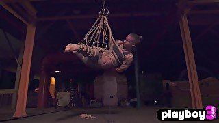 Sexy Blonde Milf Experienced Bondage Action For The Fir