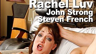 Rachel Luv & John Strong & Steven French Throat Anal DP A2M Facials