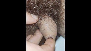 Wet hairy young dick