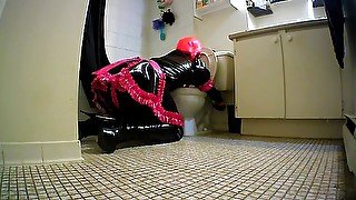 Sissy toilet bdsm