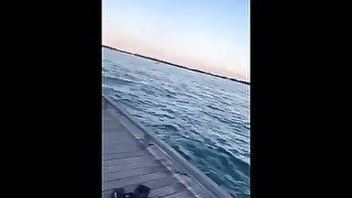 Jumping into Lake Ontario