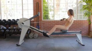 Lily jordan interrupts her workout to get fucked by trainer