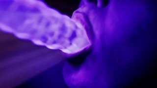 Glow Job CyberMouth Dildo Suck & Lick - Demi Doll Face