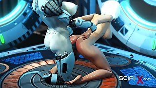 Sex cyborg futa gederation 7. Super fuck system in the sci-fi lab