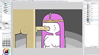 Drawing Princess Bubblegum Sucking Cock