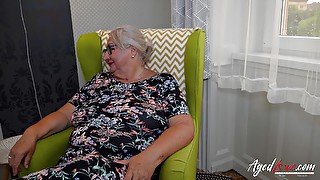 AGEDLOVE - Grey haired grandma recreating porn scenes with lover