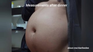 Measurements after dinner