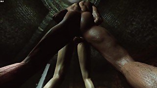 Skyrim. Juicy spanking and jerking off in the Thieves' Guild