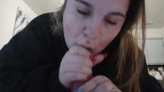 Pov sloppy blowjob