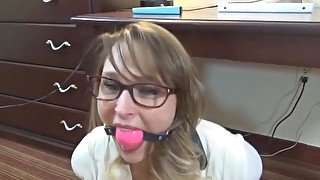 Ballgagged Gag Talking