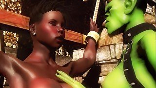 Afro Slave Vs Perv Ogre