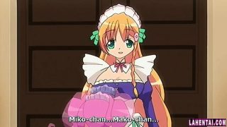 Hentai maid sucks and rides guys hard cock