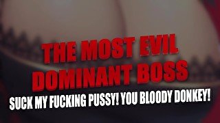 Dominant Boss Humiliates You AND Makes You Suck Her PUSSY [BIG AMOUNT OF SWEARING ASMR]