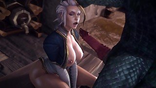 Jaina Proudmore suck big coock Argonian - Warcraft (noname55)