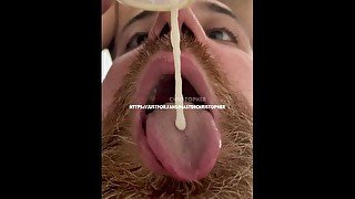 Whore swallows my cum