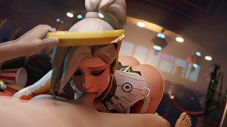 Mercy Sweet Blowjob in the Park [Grand Cupido]( Overwatch )