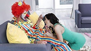 Housewife Alana Cruise is cheating on her husband with one kinky clown