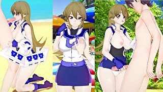 【エロゲーコイカツ！】遊戯王 天上院明日香3DCG巨乳アニメ動画[Hentai Game Koikatsu! YuGiOh! Asuka Tenjoin Epsilon]