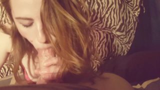 Petite Russian Teen Aleksa's first blowjob