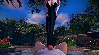 Gwen Stacy footjob