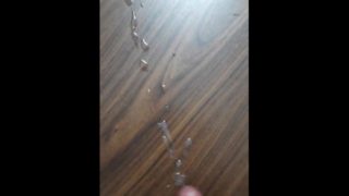 Close Up Cumshot On Table